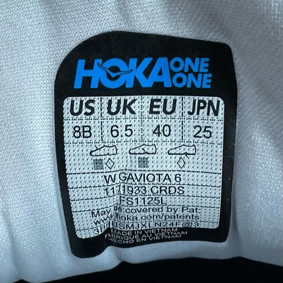 Hoka One Gaviota 6 Running Shoes Womens 8 B Cosmic Grey 1171933 CRDS - Picture 9 of 9